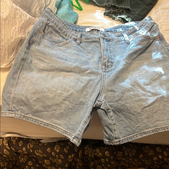 Royalty For Me Pants - Royalty For Me Blue Jean Shorts Classic Design